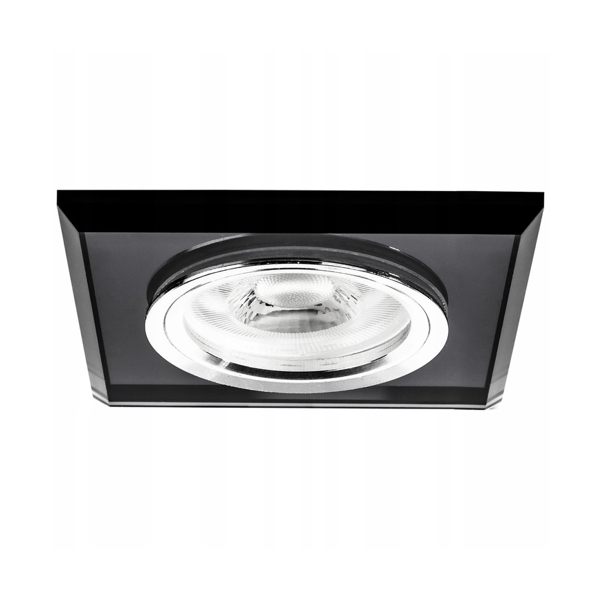 Spot encastrable 1xGU10/MR16/10W/230V 9x9 cm noir