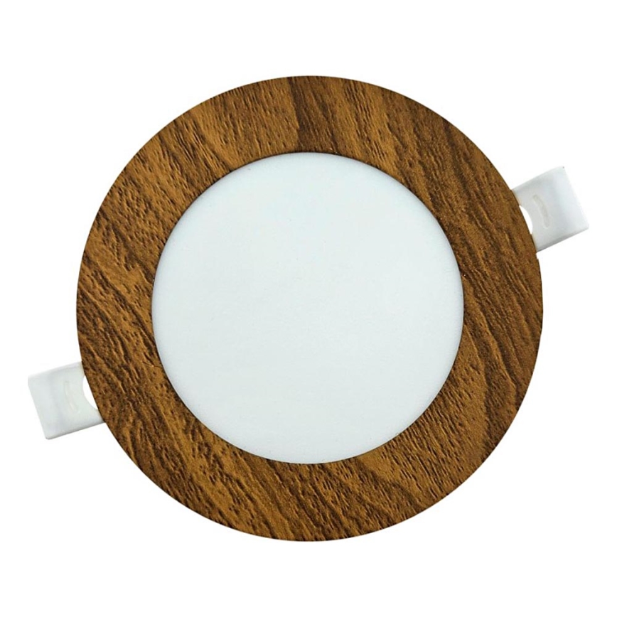 Spot encastrable CIRCLE LED/6W/230V 4200K d. 11,8 cm marron
