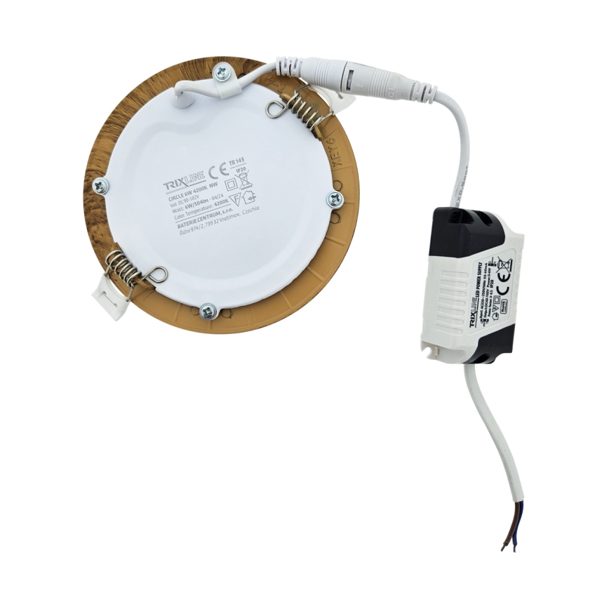 Spot encastrable CIRCLE LED/6W/230V 4200K d. 11,8 cm marron