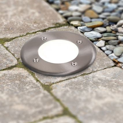 Spot encastrable dans le sol MIVO LED/3W/230V d. 12 cm IP67 chrome mat