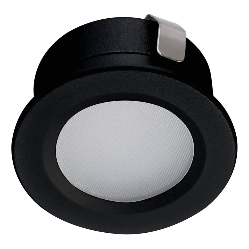 Spot encastrable extérieur IMBER LED/1W/12V 4000K d. 3 cm 30 lm IP65 noir