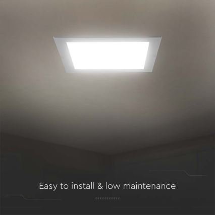 Spot encastrable LED/24W/230V 29,5x29,5 cm 6500K blanc
