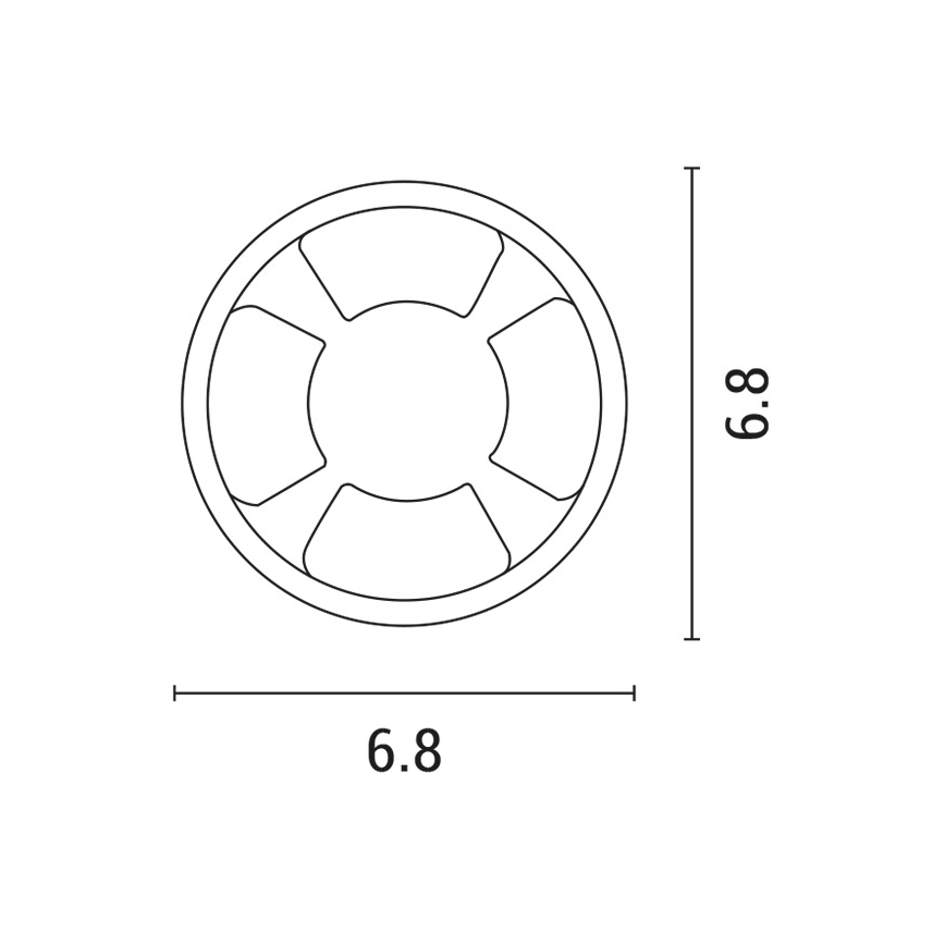 Spot encastrable LED/3W/12V IP65
