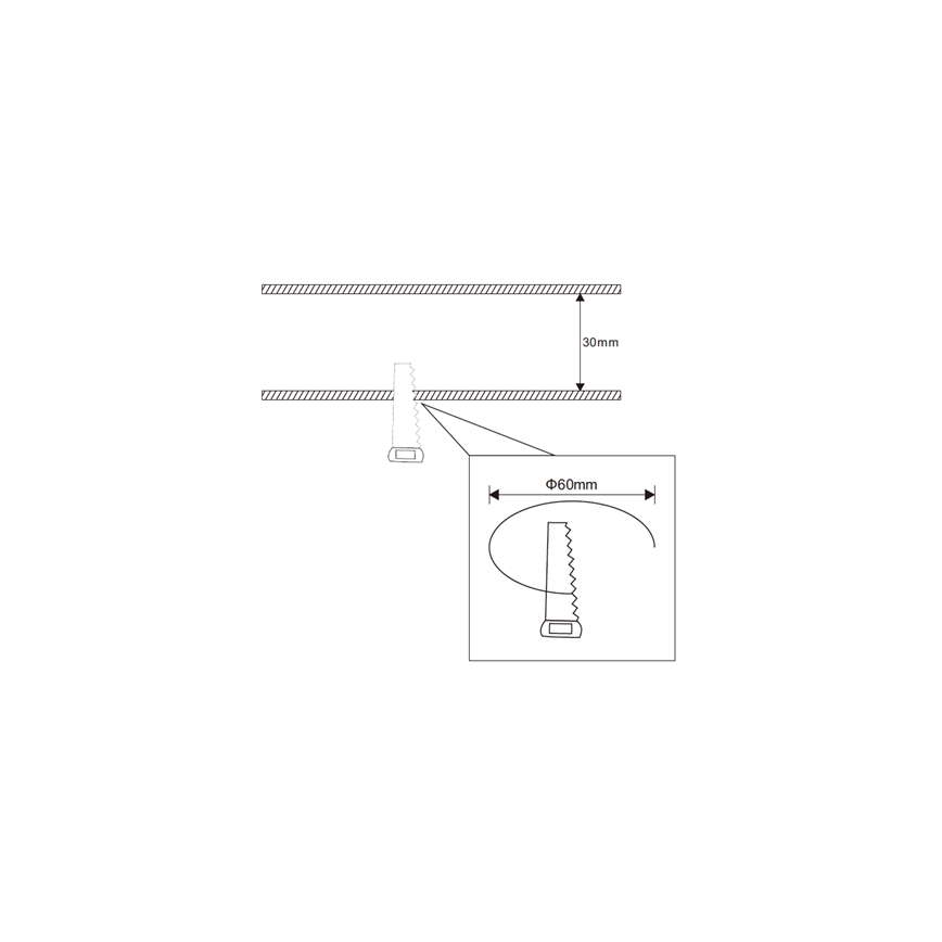 Spot encastrable LED de salle de bains LED COCO LED/3W/230V IP44 blanc