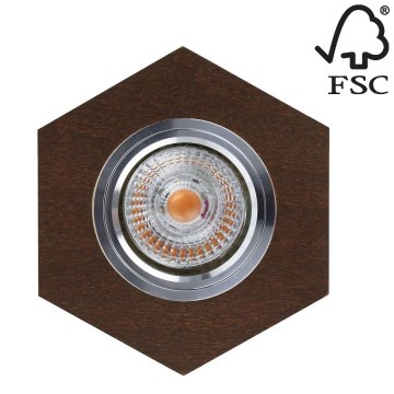 Spot encastrable LED VITAR 1xGU10/5W/230V CRI 90 hêtre – FSC certifié