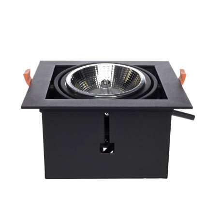 Spot encastrable PLAZA AR111 1xGU10/12W/230V noir
