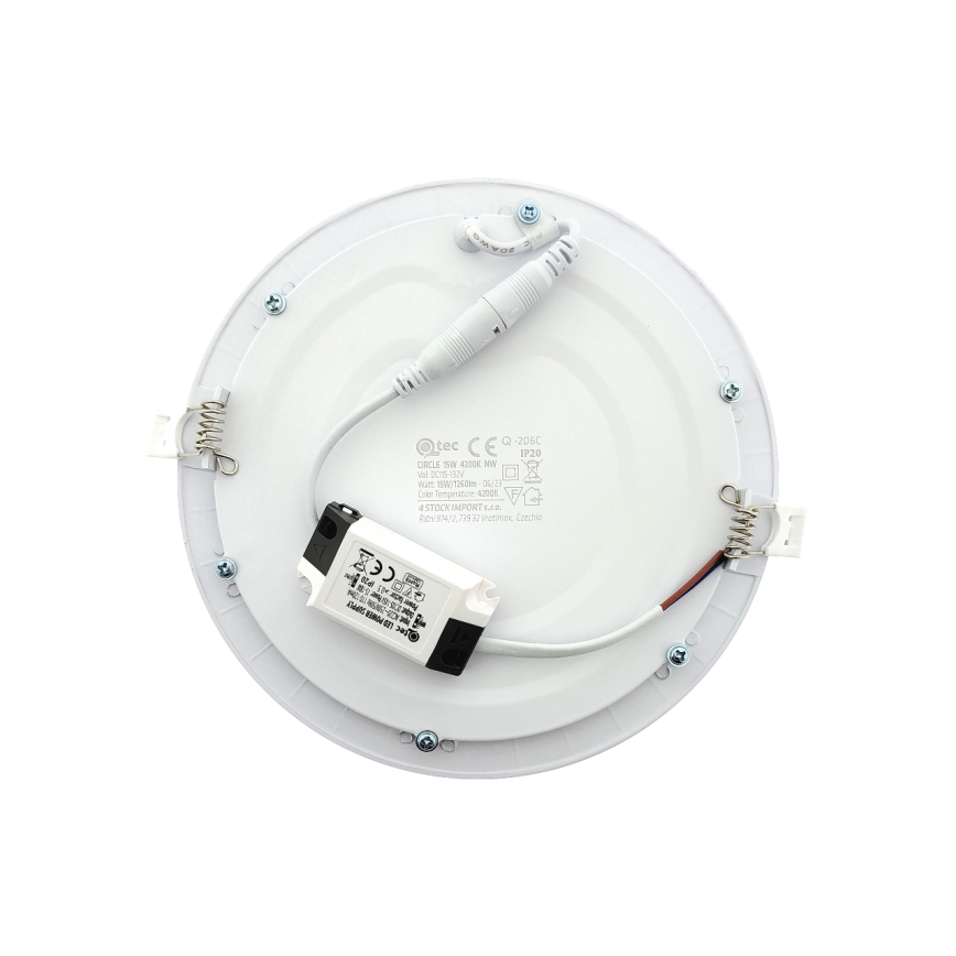 Spot encastrable QTEC LED/15W/230V 4200K d. 18,8 cm