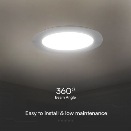 Spot encastrable SAMSUNG CHIP LED/24W/230V 3000K d. 29,4 cm blanc