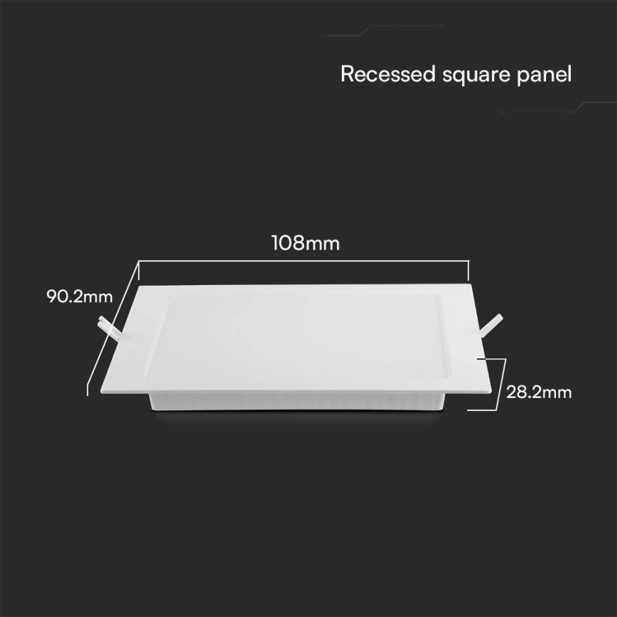 Spot encastrable SAMSUNG CHIP LED/3W/230V 3000K 9x9 cm blanc