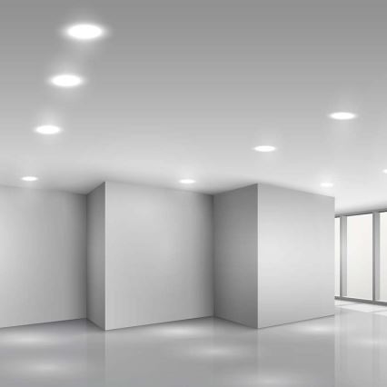 Spot encastrable SAMSUNG CHIP LED/3W/230V 4000K d. 9,5 cm blanc