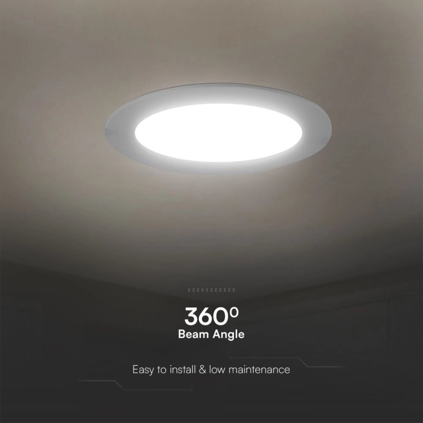 Spot encastrable SAMSUNG CHIP LED/3W/230V 6500K d. 9,5 cm blanc
