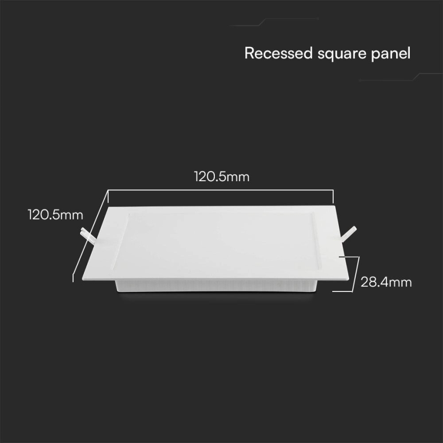 Spot encastrable SAMSUNG CHIP LED/6W/230V 6500K 12x12 cm blanc