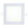 Spot encastrable SQUARE LED/12W/230V 4200K 16,8x16,8 cm blanc