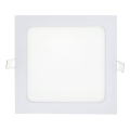 Spot encastrable SQUARE LED/15W/230V 4200K 18,8x18,8 cm blanc
