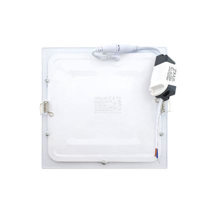 Spot encastrable SQUARE LED/15W/230V 4200K 18,8x18,8 cm blanc