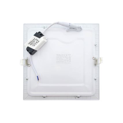 Spot encastrable SQUARE LED/18W/230V 2700K 22x22 cm blanc