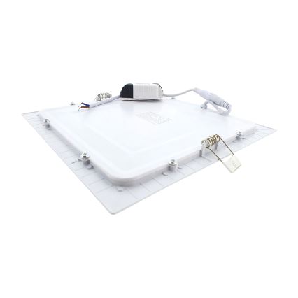 Spot encastrable SQUARE LED/18W/230V 2700K 22x22 cm blanc