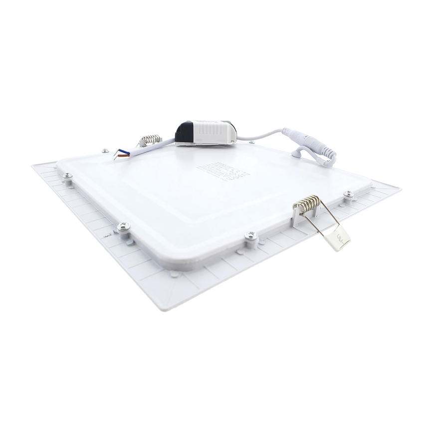 Spot encastrable SQUARE LED/18W/230V 2700K 22x22 cm blanc