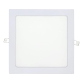 Spot encastrable SQUARE LED/18W/230V 4200K 22x22 cm blanc