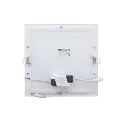 Spot encastrable SQUARE LED/18W/230V 4200K 22x22 cm blanc