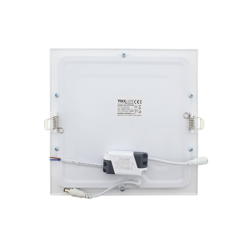 Spot encastrable SQUARE LED/18W/230V 4200K 22x22 cm blanc