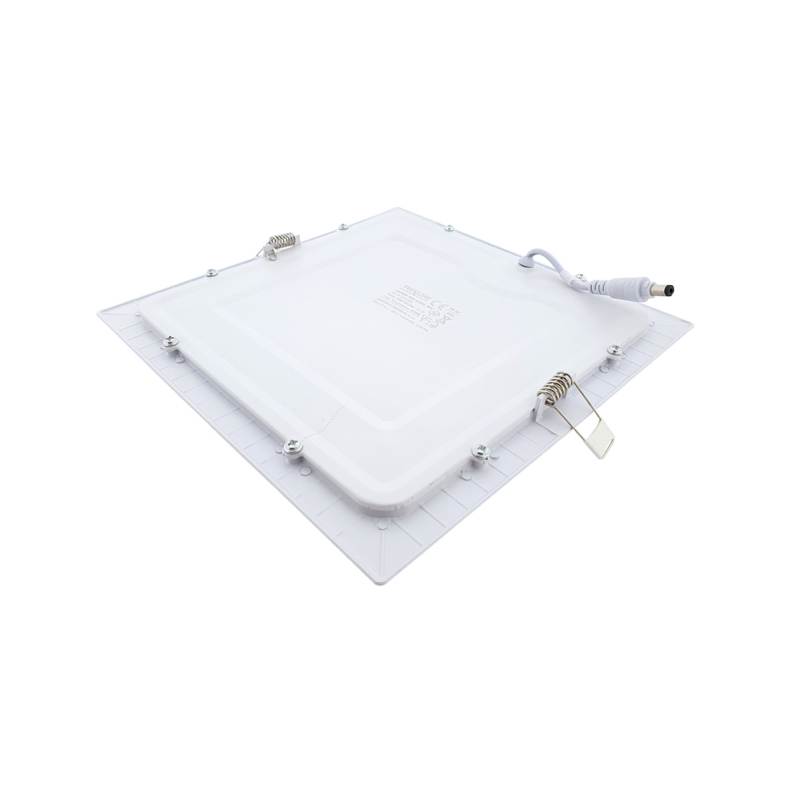 Spot encastrable SQUARE LED/18W/230V 4200K 22x22 cm blanc
