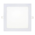 Spot encastrable SQUARE LED/18W/230V 6500K 22x22 cm blanc