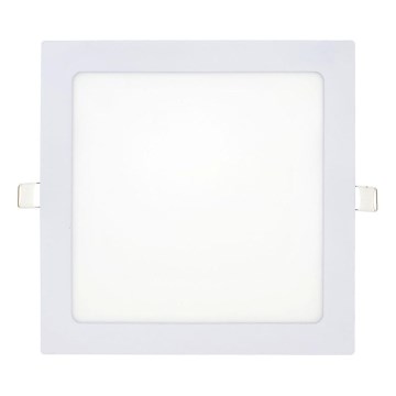 Spot encastrable SQUARE LED/18W/230V 6500K 22x22 cm blanc