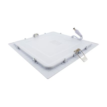Spot encastrable SQUARE LED/18W/230V 6500K 22x22 cm blanc