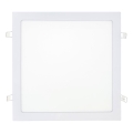 Spot encastrable SQUARE LED/24W/230V 4200K 29,2x29,2 cm blanc