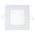 Spot encastrable SQUARE LED/6W/230V 4200K 11,8x11,8 cm blanc