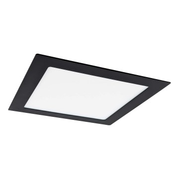 Spot encastrable VEGA LED/18W/230V 2900/3900/5800K 22,5x22,5 cm noir