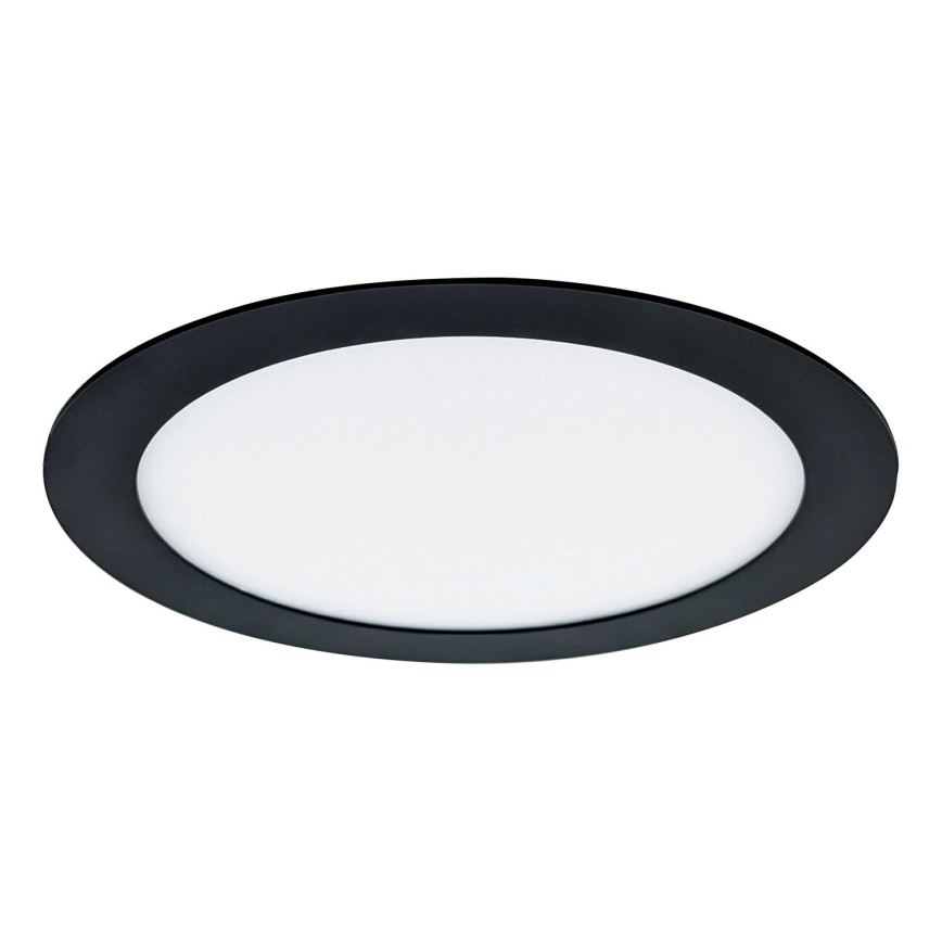 Spot encastrable VEGA LED/18W/230V 2900/3900/5800K d. 22,5 cm noir