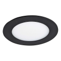 Spot encastrable VEGA LED/6W/230V 2900/3900/5800K d. 12,5 cm noir
