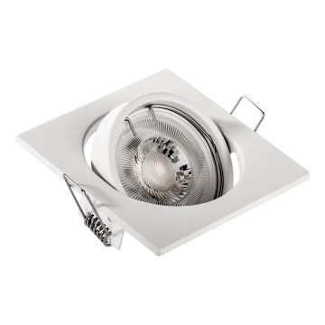 Spot encastré 1xGU10/MR16/10W/230V 9x9 cm blanc
