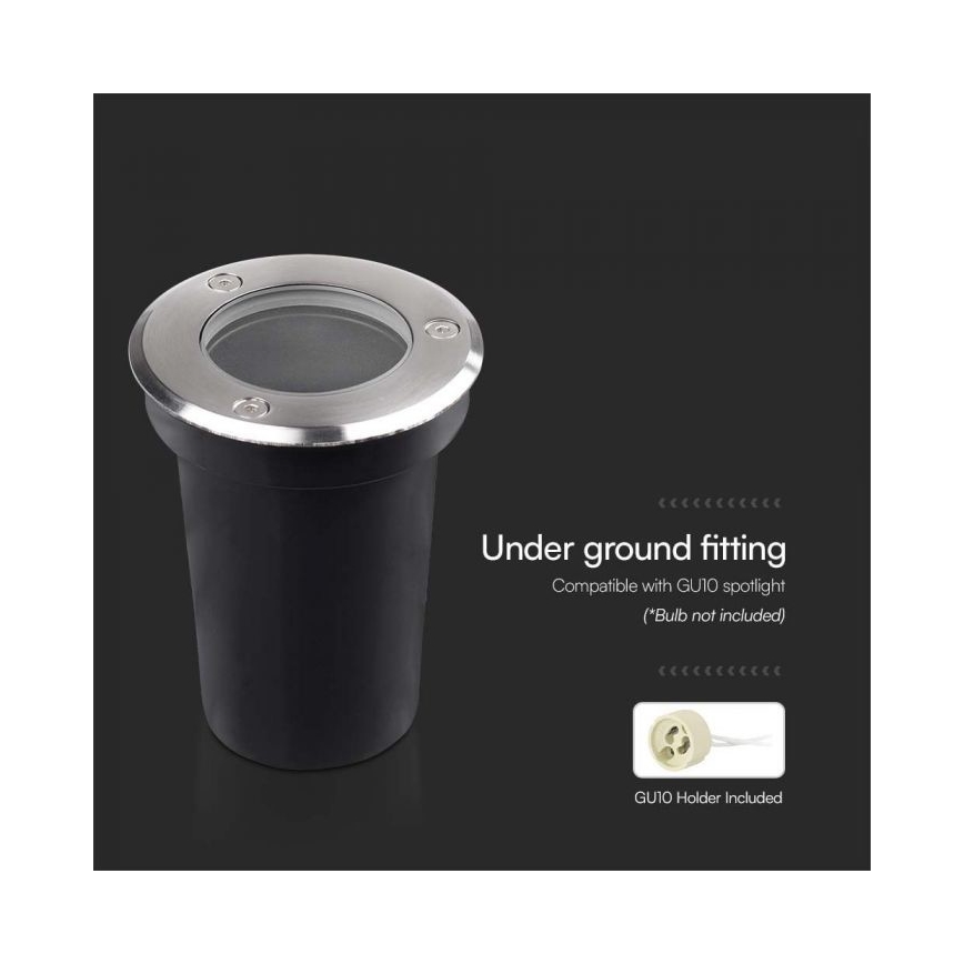 Spot extérieur encastrable 1xGU10/35W/230V IP67