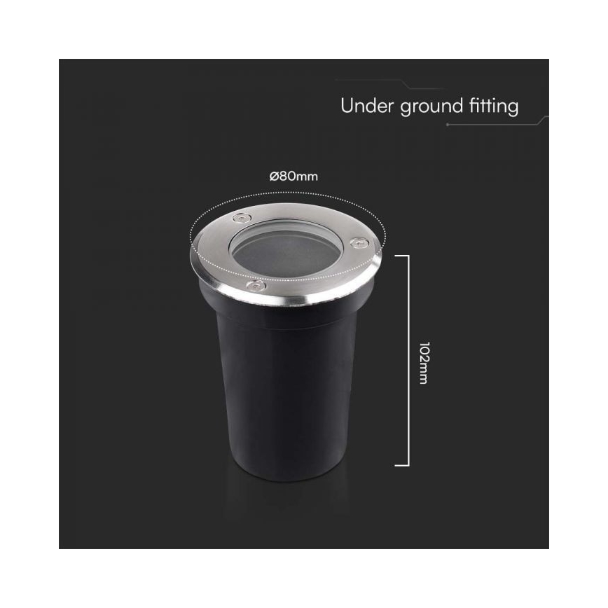 Spot extérieur encastrable 1xGU10/35W/230V IP67