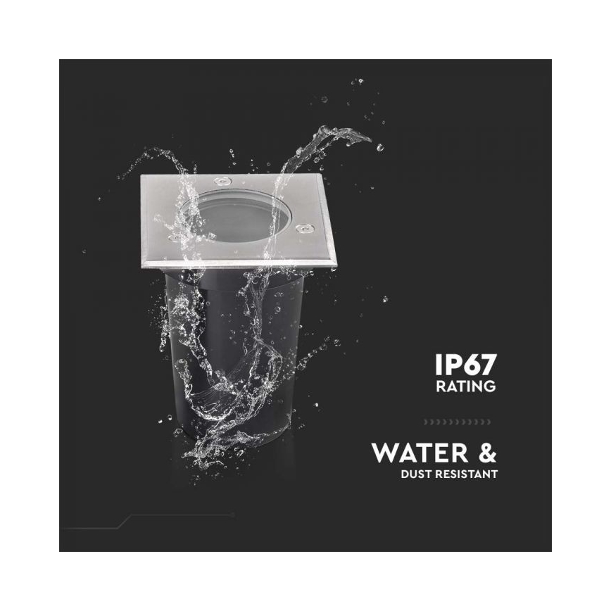 Spot extérieur encastrable 1xGU10/35W/230V IP67