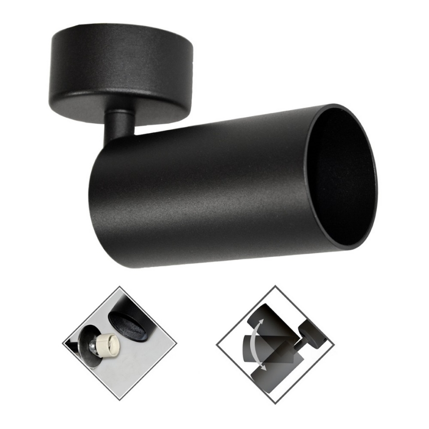 Spot FARGO 1xGU10/30W/230V noir
