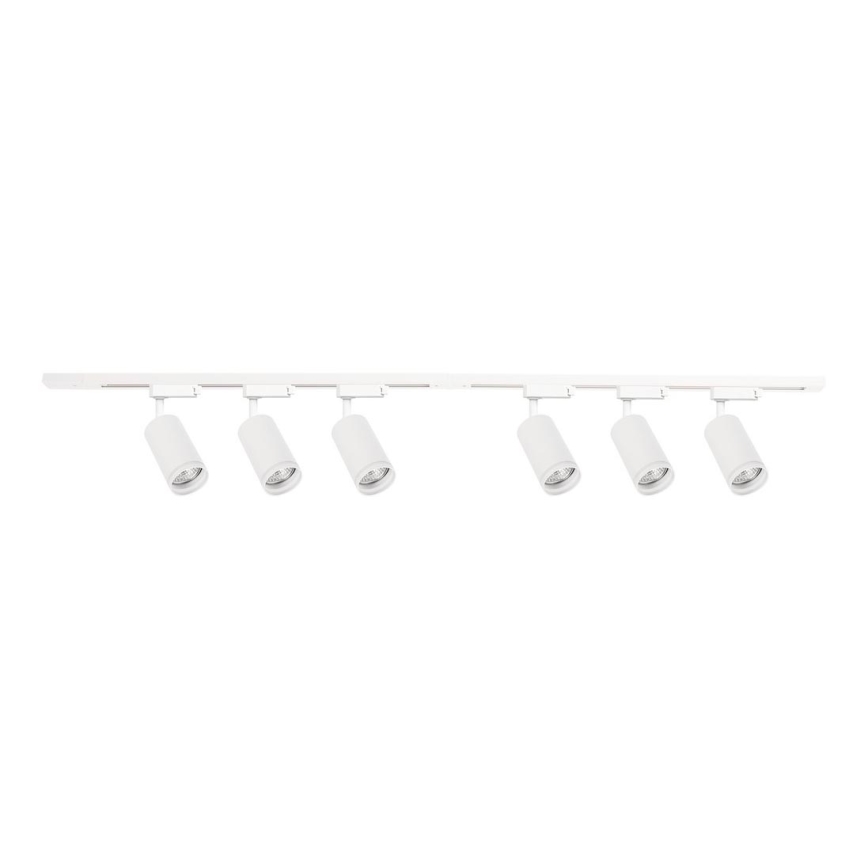 Spot für Schienensystem PIPE 6xGU10/10W/230V weiß
