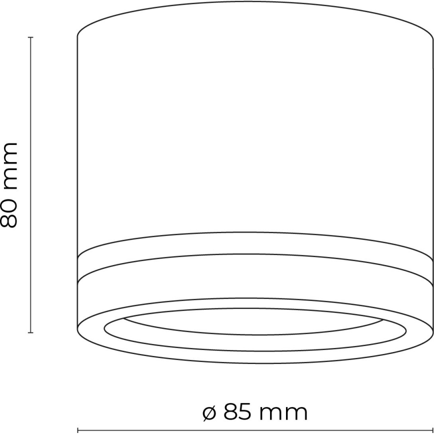 Spot JET 1xGX53/11W/230V noir