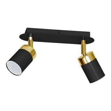 Spot JOKER 2xGU10/25W/230V noir/doré