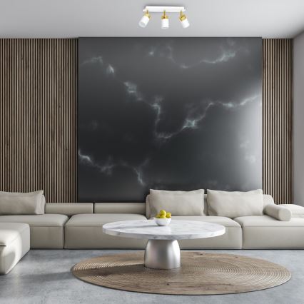 Spot JOKER 3xGU10/25W/230V blanc/doré