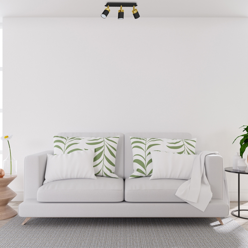 Spot JOKER 3xGU10/25W/230V noir/doré