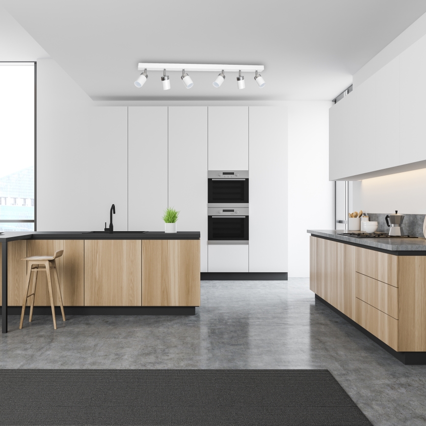 Spot JOKER 6xGU10/25W/230V blanc/chrome brillant