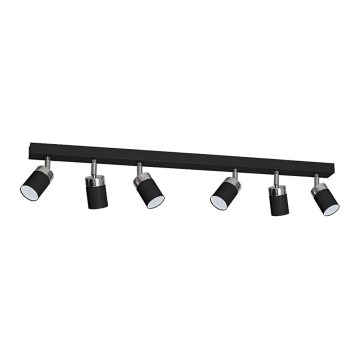 Spot JOKER 6xGU10/25W/230V noir/chrome brillant