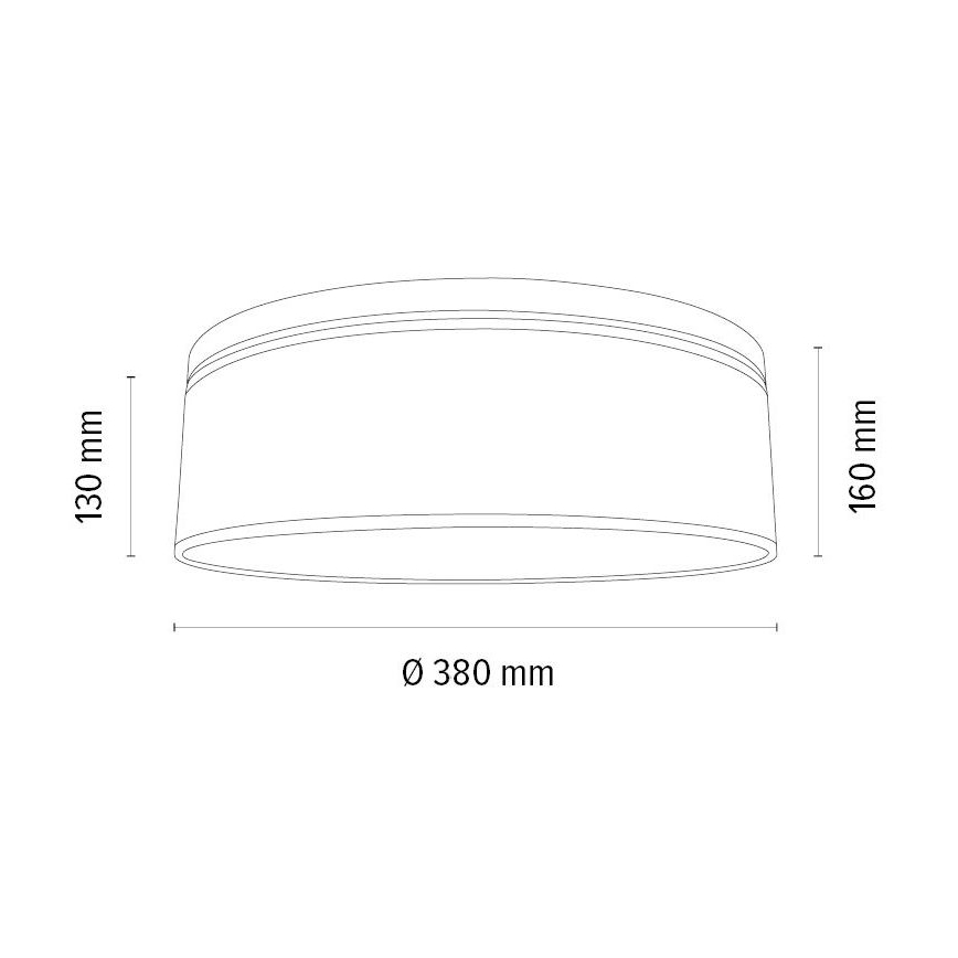 Plafoniera BOHO 2xE27/25W/230V diametro 38 cm quercia – FSC certificato