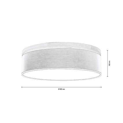 Plafoniera BOHO 4xE27/25W/230V diametro 58 cm quercia – FSC certificato