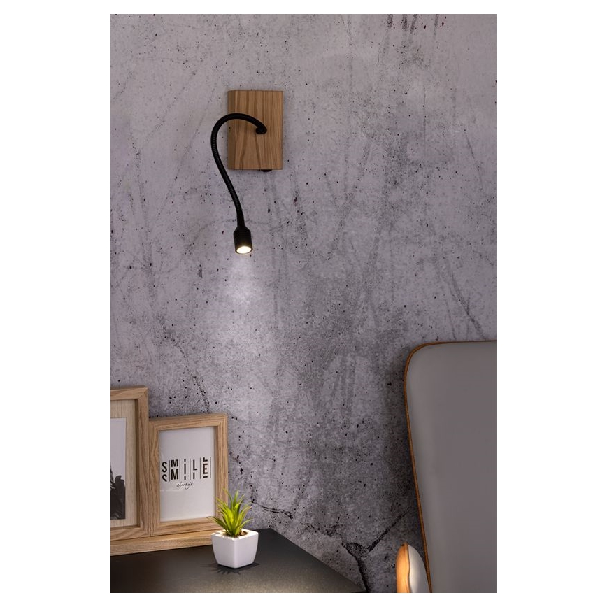 Applique LECTOR LED/2,5W/230V quercia – FSC certificato