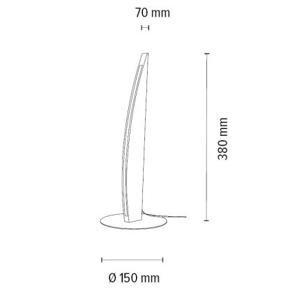 Lampada da tavolo LED dimmerabile DUBAI LED/4W/230V quercia – FSC certificato